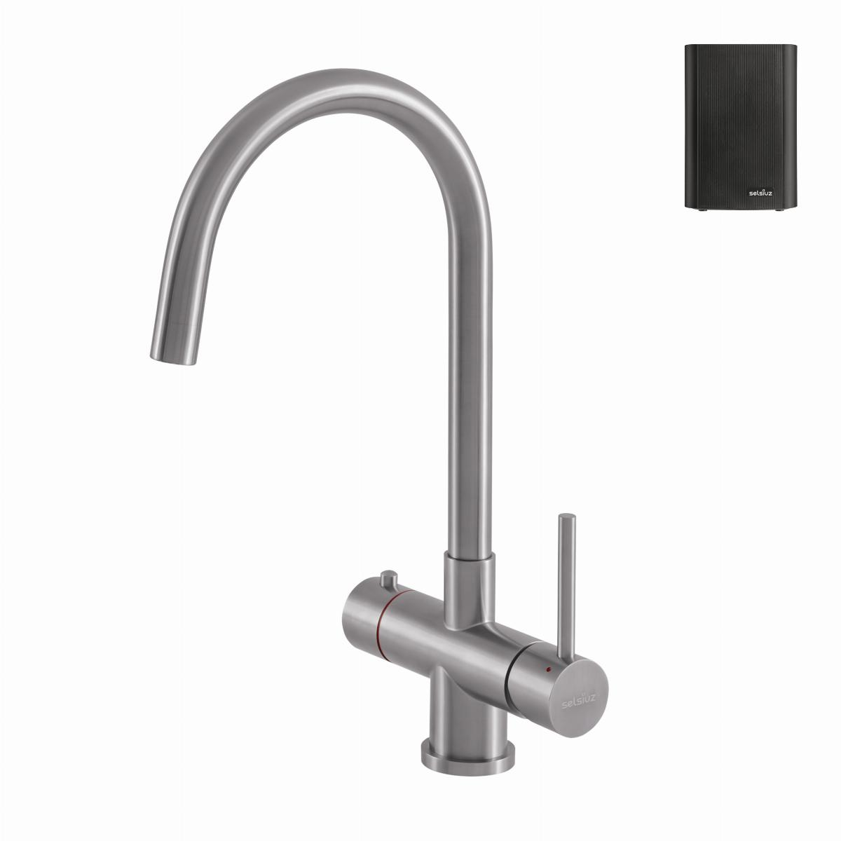 Selsiuz push en turn kokend water kraan