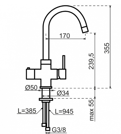 selsiuz-kraan-chroom-round-single-boiler-tekening