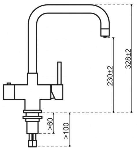 selsiuz-kraan-gold-goud-haaks-titanium-single-boiler-tekening