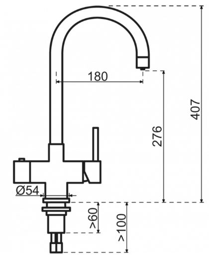 selsiuz-kraan-copper-koper-rond-titanium-single-boiler-tekening