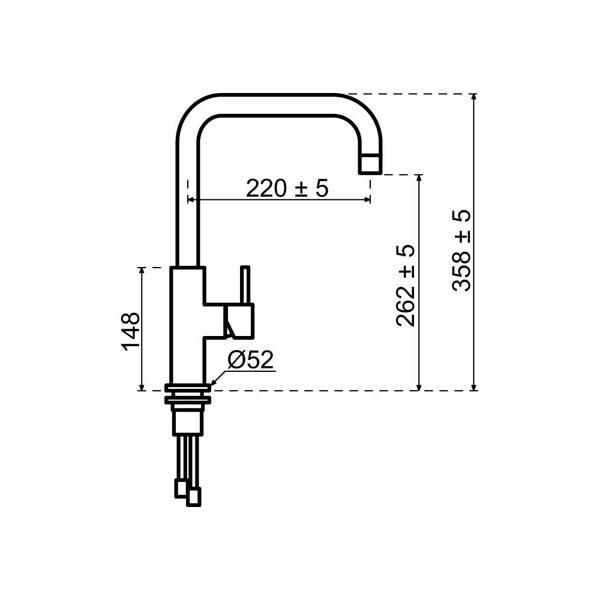 selsiuz-kraan-copper-koper-push-haaks-titanium-single-boiler-tekening-2