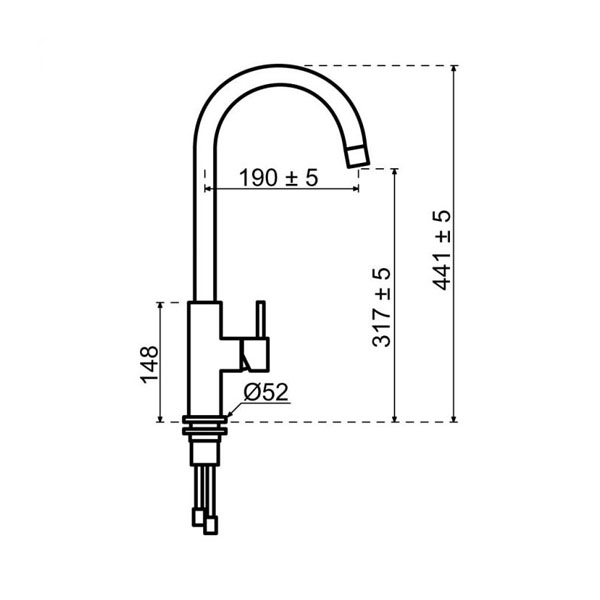 selsiuz-kraan-gold-goud-push-rond-titanium-single-boiler-tekening-2