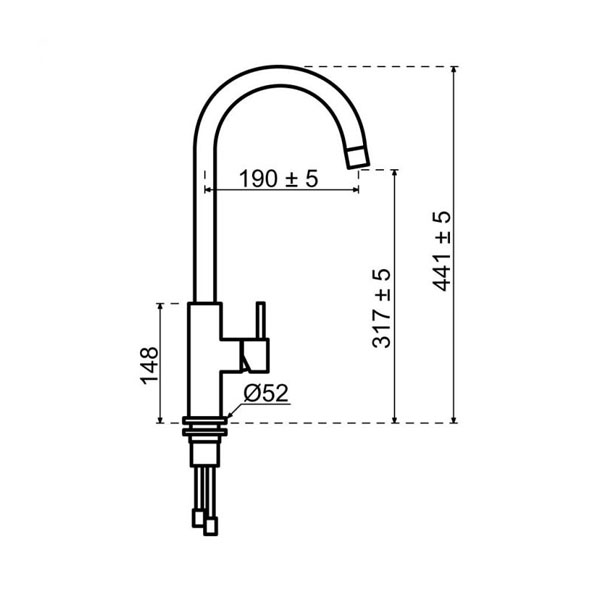 Selsiuz Unlimited 5 1 kokend water kraan Haaks Copper Koper