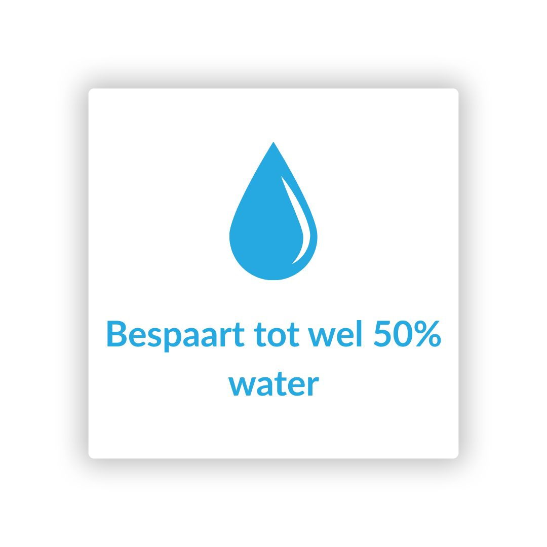 Comfortsaver bespaart tot wel 50% water