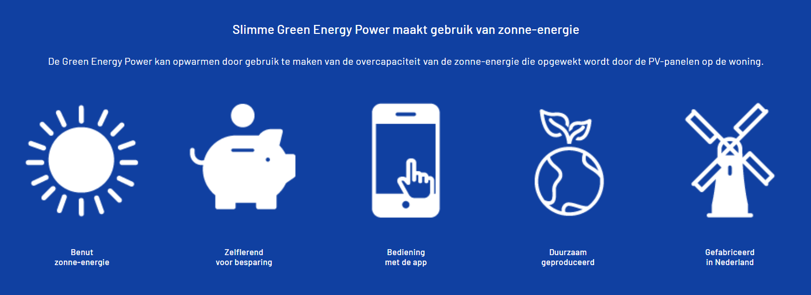 Green Energy Power boiler maakt gebruik van zonn-energie
